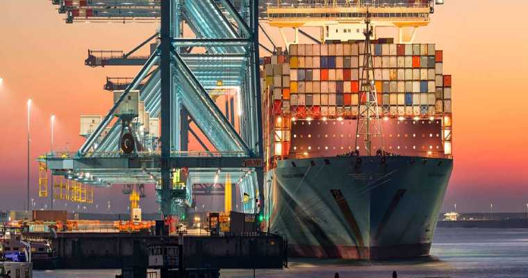 Labor slowdown causes long delays at Rotterdam container terminal