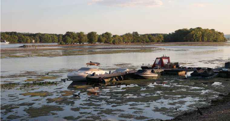 German sailing capacity declined due to sunken water levels in the Rhine River