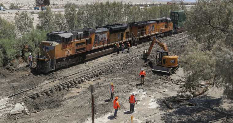 Tropical Storm Hilary triggers Union Pacific Railroad Service interruption