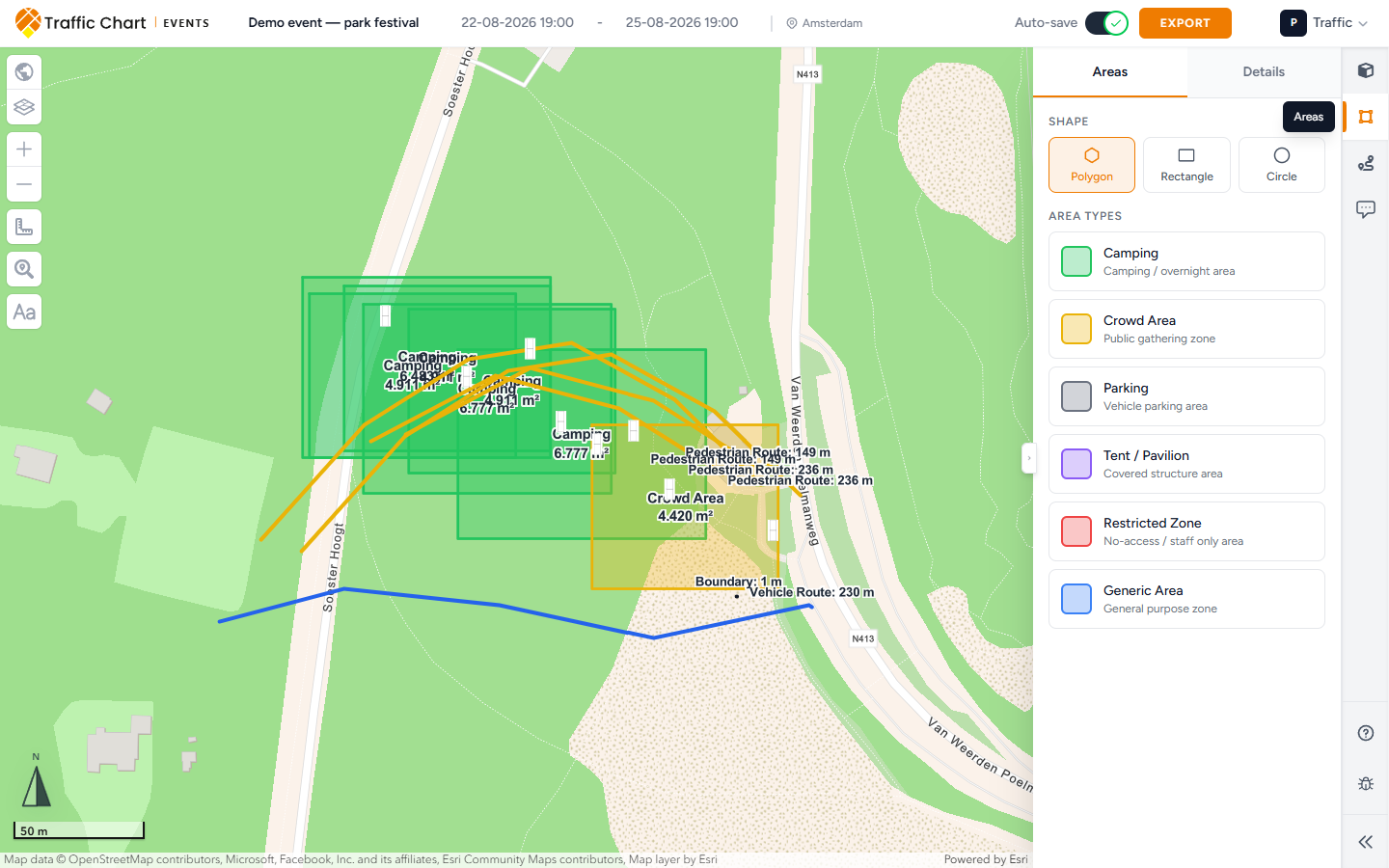 still — Areas shapes + area types (not object details)