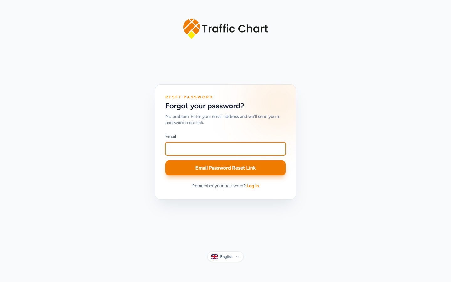Forgot your password? — enter Email and Email Password Reset Link
