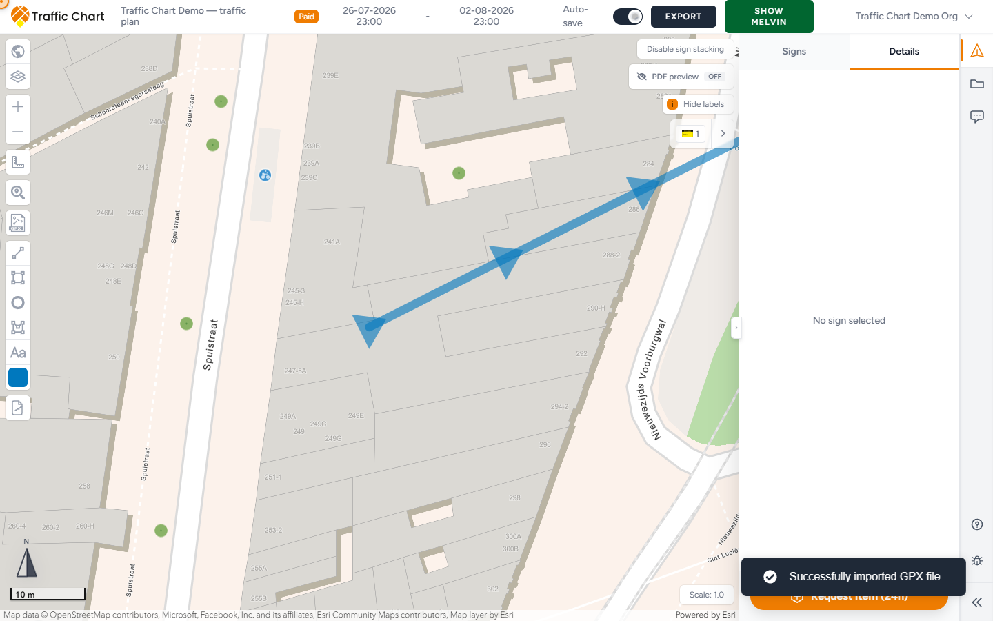 Import GPX on the sketch stack
