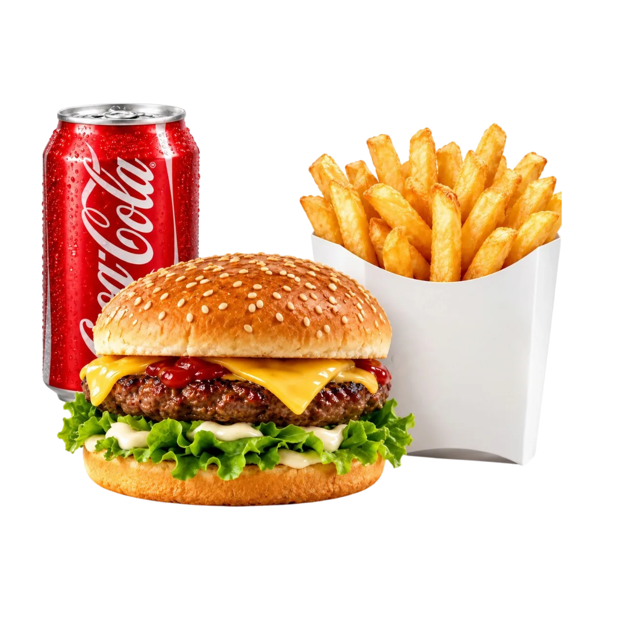 1/4 Pounder Burger and Chips Meal
