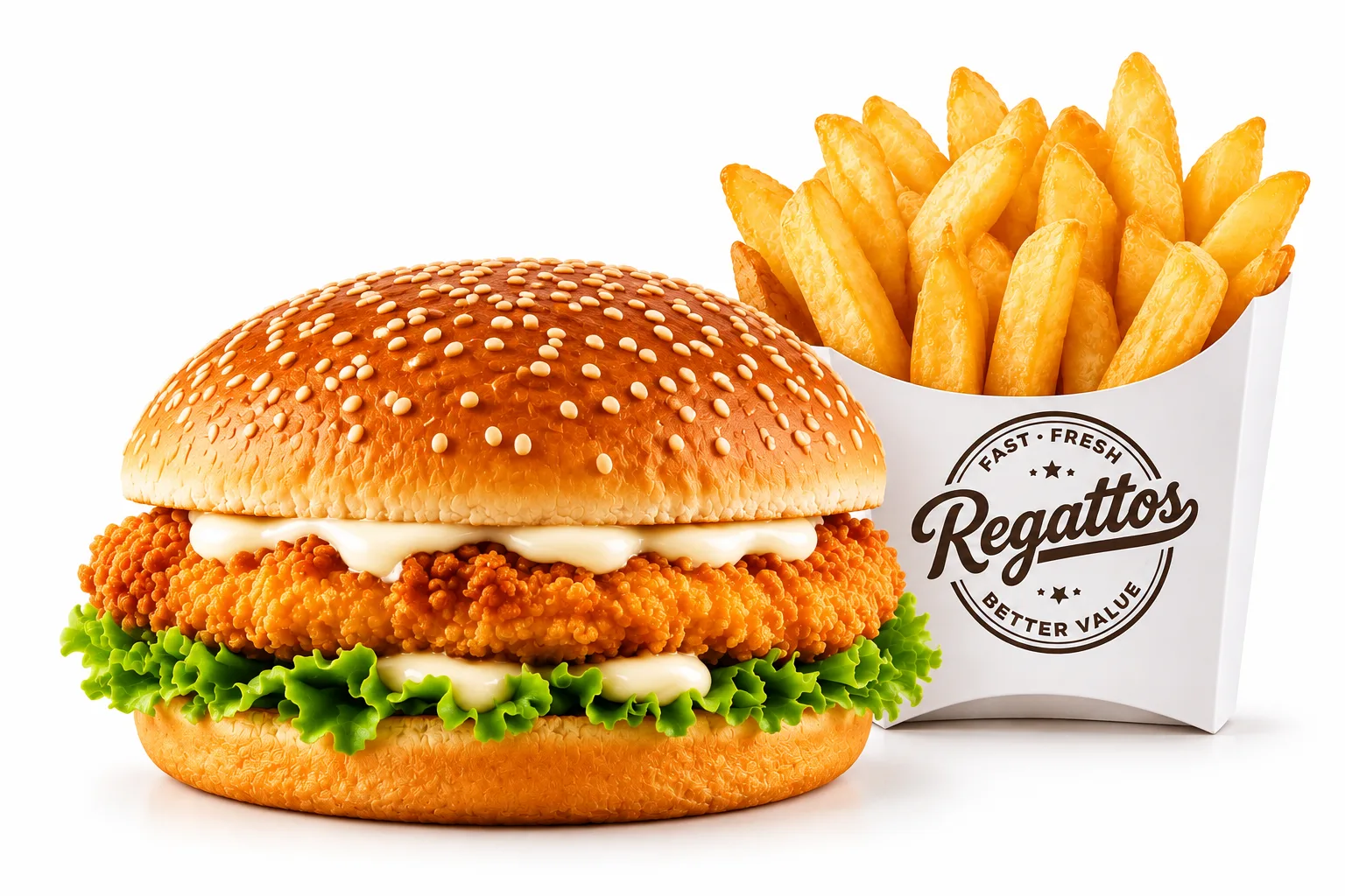 Chicken Burger & Chips