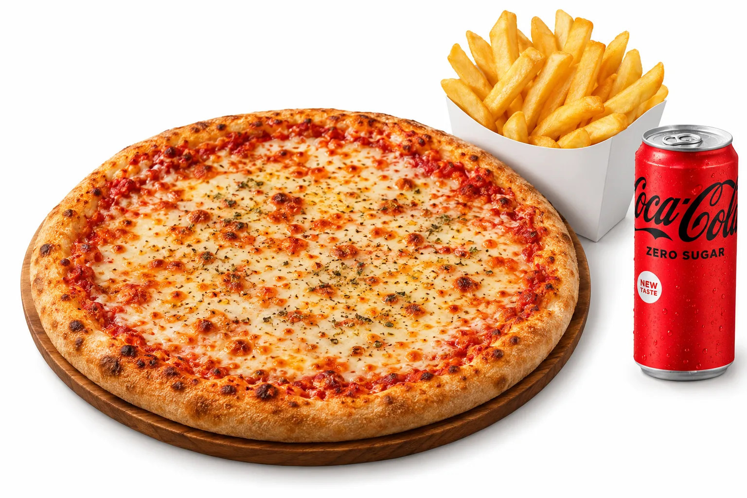 14" Pizza With 2 Topping's 1 Chips and 1 Can