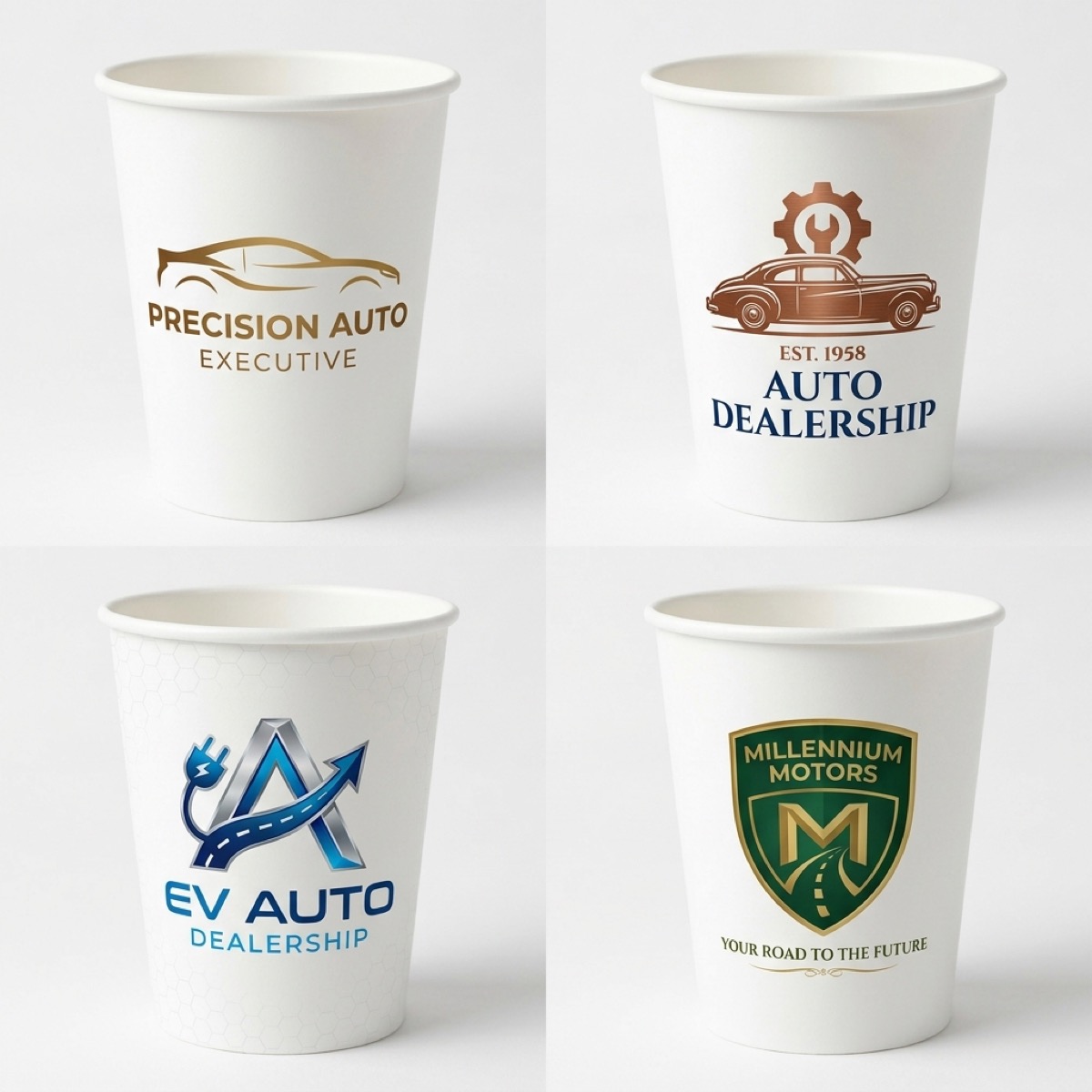 Custom Paper Cups for Auto Dealers custom paper cup photo 2 – US Paper Cup Factory