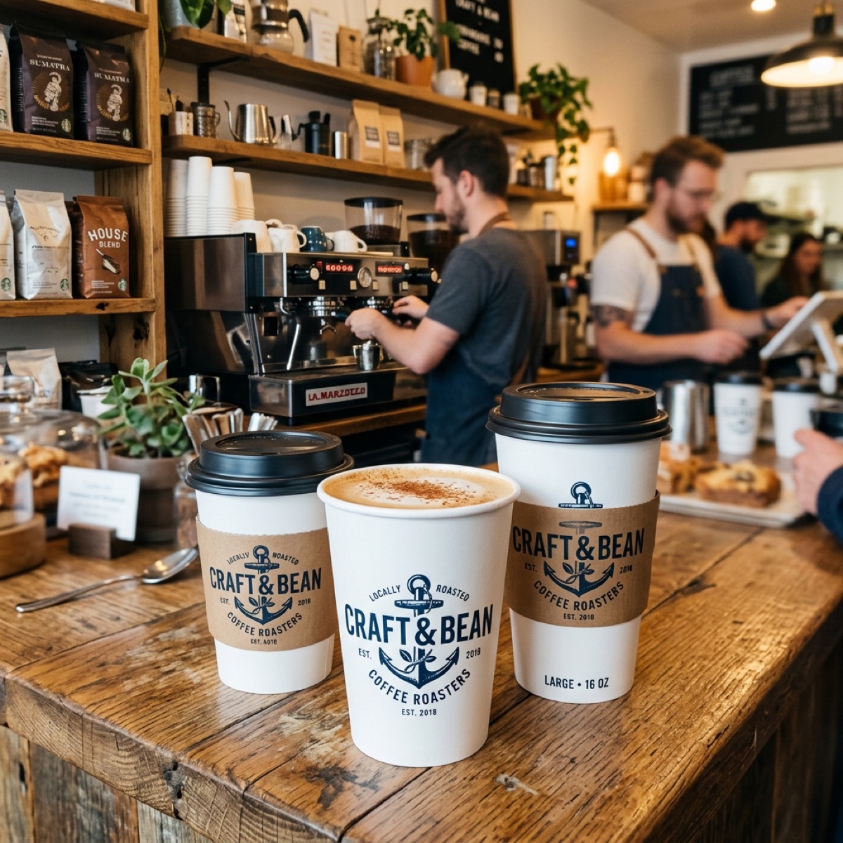 Branded Paper Cups for Restaurants, Cafes and Food Service custom paper cup photo 6 – US Paper Cup Factory