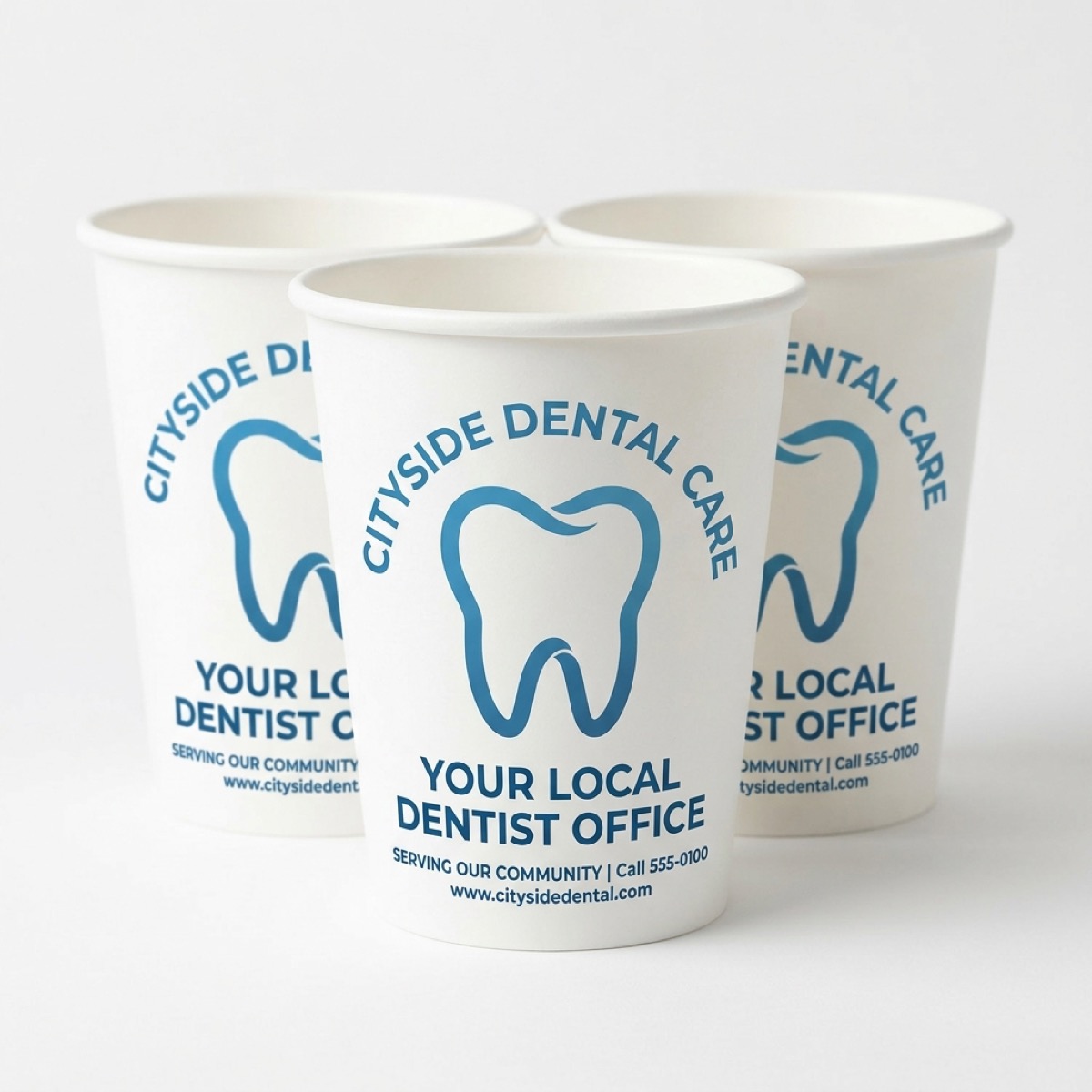 Custom Paper Cups for Dental Offices - Custom Printed Paper Cups | US Paper Cup Factory