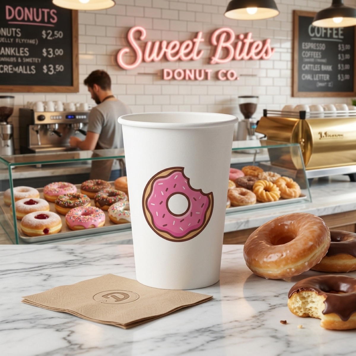 Branded Paper Cups for Restaurants, Cafes and Food Service custom paper cup photo 2 – US Paper Cup Factory