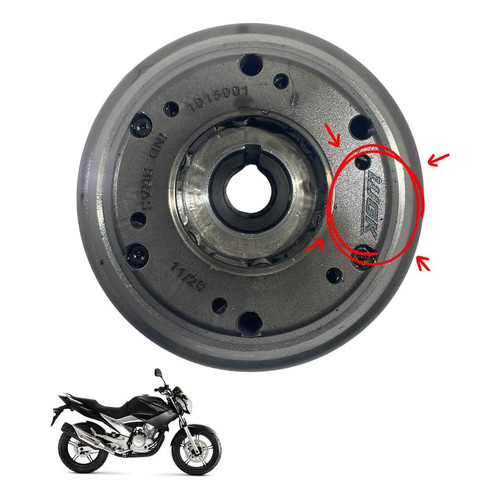 Volante Magneto Fazer 250 (placa Partida Paralela Wgk) 2012 4