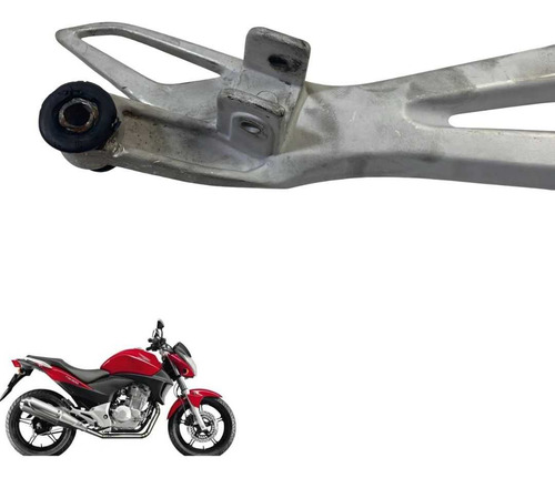 Suporte Pedaleira Esquerda Honda  Cb 300 2012 Original -2909 Vermelho 2