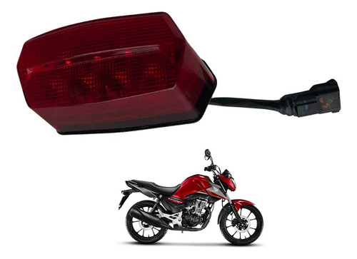 Lanterna Traseira Titan Fan Start Cg160 2025 Original  -2950 Ambos Lados Vermelho 10