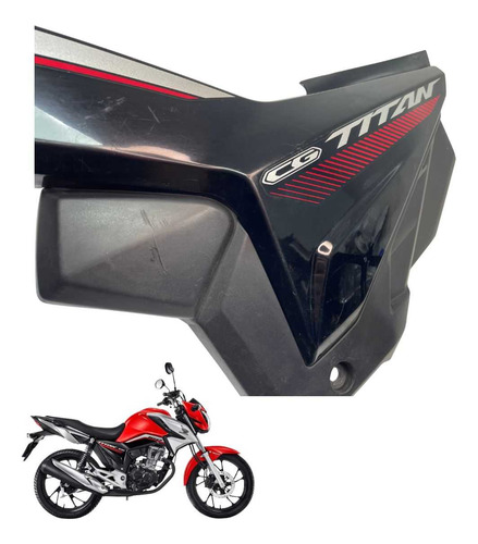 Carenagem Lateral Esquerda Honda Titan 160 Original 4