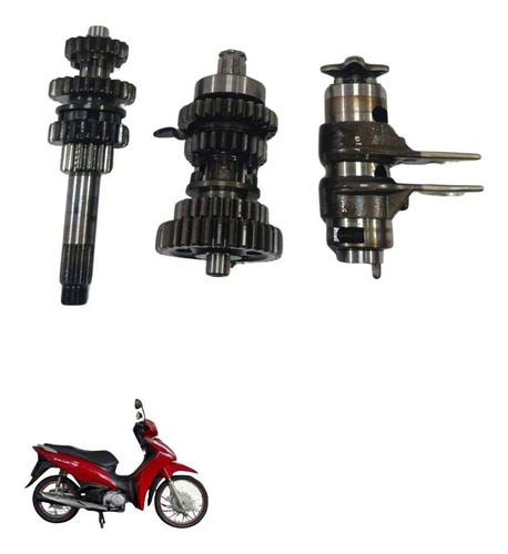 Kit Câmbio Honda Biz 110 2018 8566 Preto 4