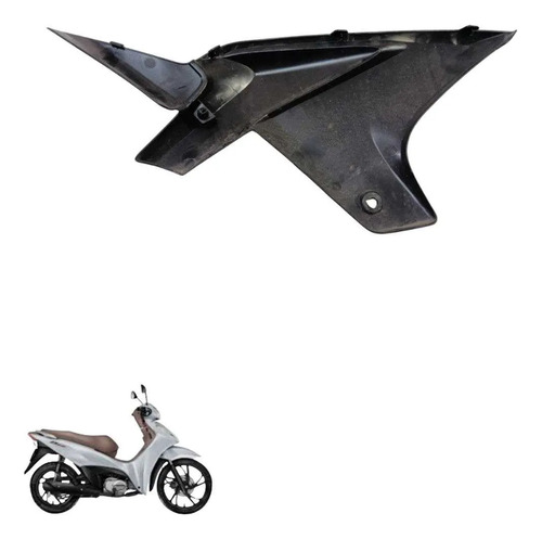 Tampa Lateral Esquerda Biz 125 2025 8450 Preto 3
