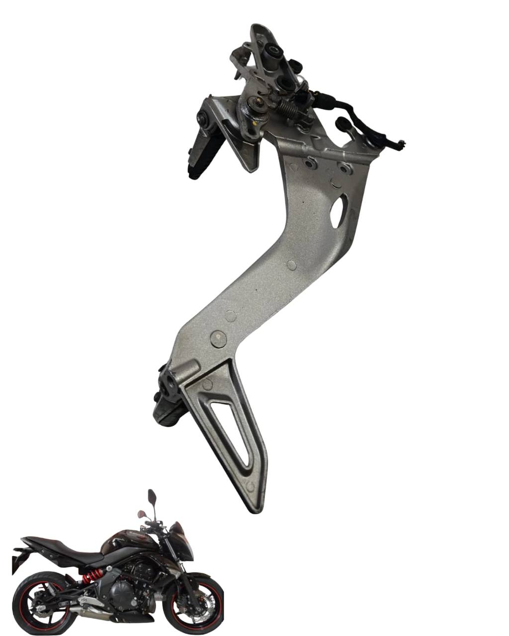 Suporte Pedaleira Direita Kawasaki Er-6n 2010 2012 9366 3