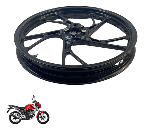 Roda Dianteira Honda Cg 160 Original Preto -4155 4