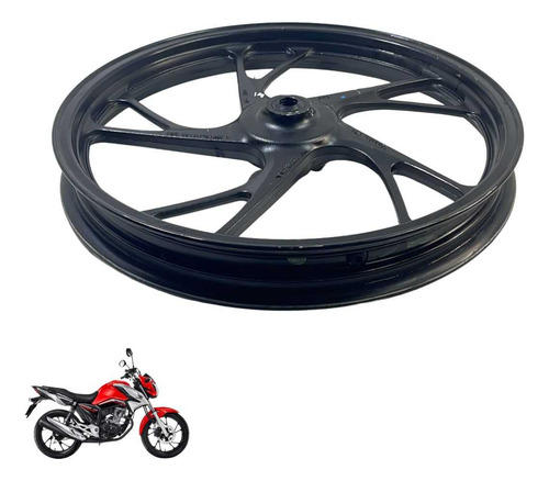 Roda Dianteira Honda Cg 160 Original Preto -4155 5