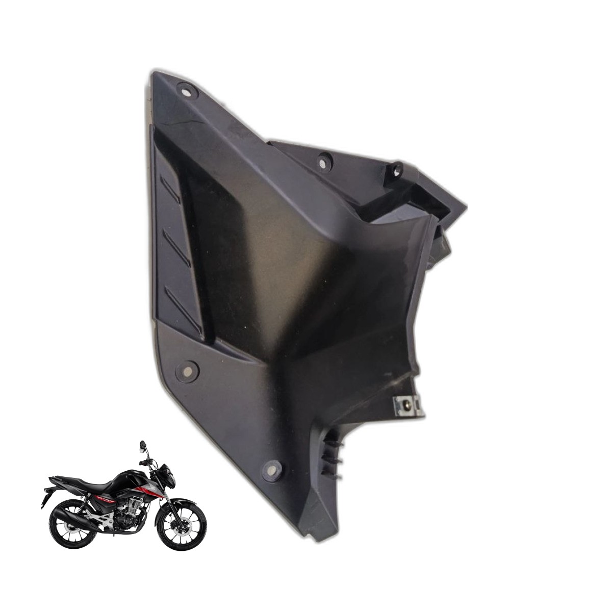Carenagem complemento aba tanque esquerda Cg 160 2025 9939