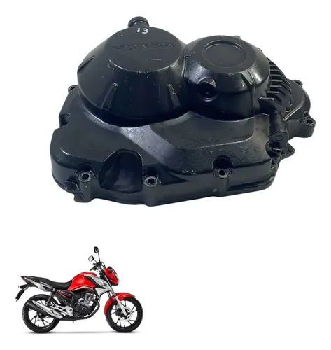 Tampa Embreagem Honda Cg 160 Titan Fan Start Original -3044 Preta 3