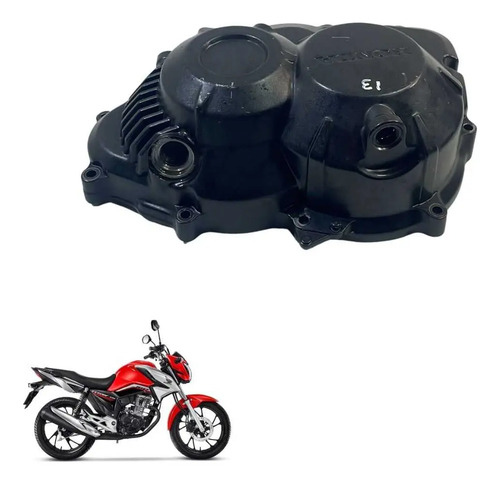 Tampa Embreagem Honda Cg 160 Titan Fan Start Original -3044 Preta 4