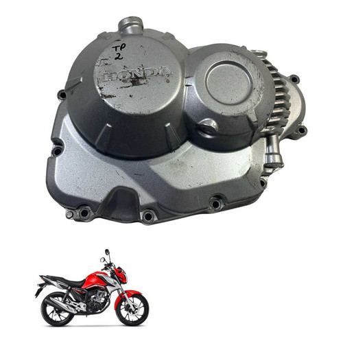 Tampa Embreagem Honda Cg 160 Titan Fan Start Original -3034 Prata