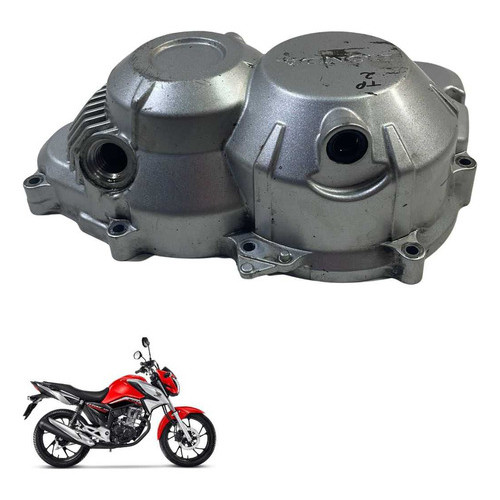 Tampa Embreagem Honda Cg 160 Titan Fan Start Original -3034 Prata 3