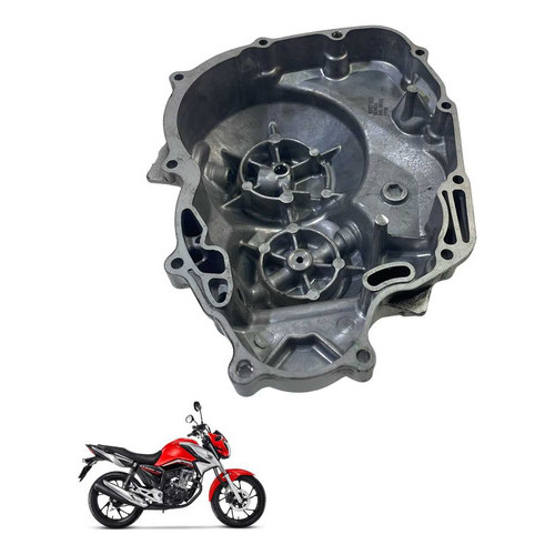 Tampa Embreagem Honda Cg 160 Titan Fan Start Original -3034 Prata 4