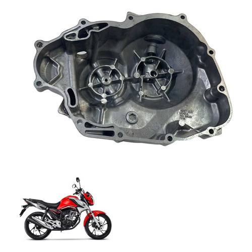 Tampa Embreagem Honda Cg 160 Titan Fan Start Original -3034 Prata 5