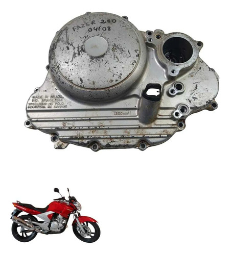 Tampa Embreagem Yamaha Fazer Ys 250 2004 2008 8116 Cinza