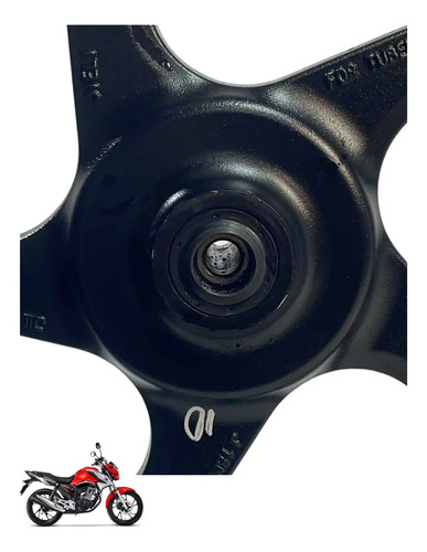 Roda Dianteira Honda Cg 160 Original Preta -4151 7