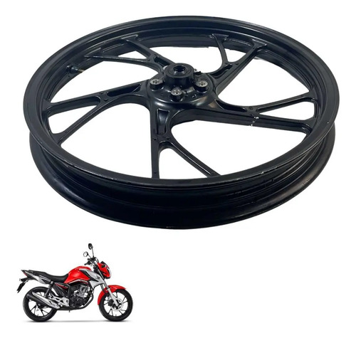 Roda Dianteira Honda Cg 160 Original Preta -4151 9