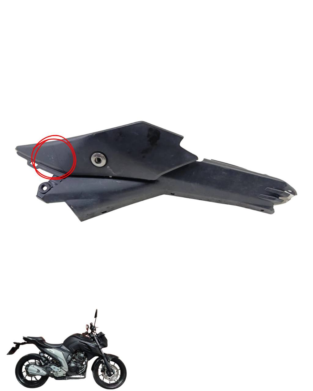 Rabeta Traseira Com Detalhe Yamaha Fazer 250 2023 Esquerdo 4