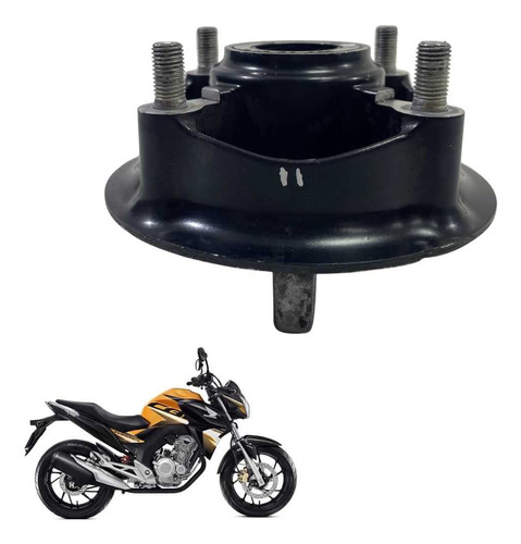 Flange Coroa Contra Choque Honda Cb250 Original -1238 Preto Preto 3