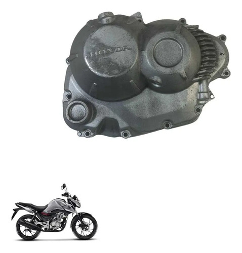 Tampa Embreagem Honda Cg 160 Titan Fan Start Original Prata