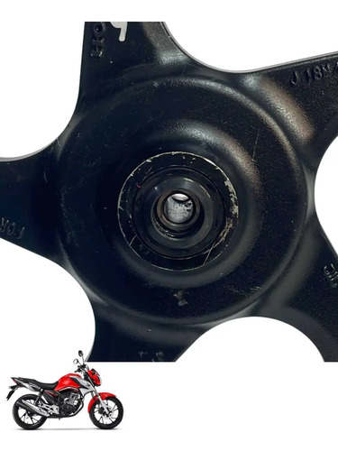 Roda Dianteira Honda Cg 160 Original Preta -4150 8