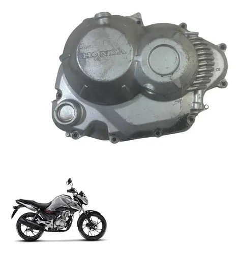 Tampa Embreagem Honda Cg 160 Titan Fan Start Original  -3065 Prata