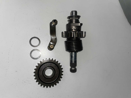Eixo Pedal Partida Cg 150 + Engrenagem Louca Original -596 Preto 5
