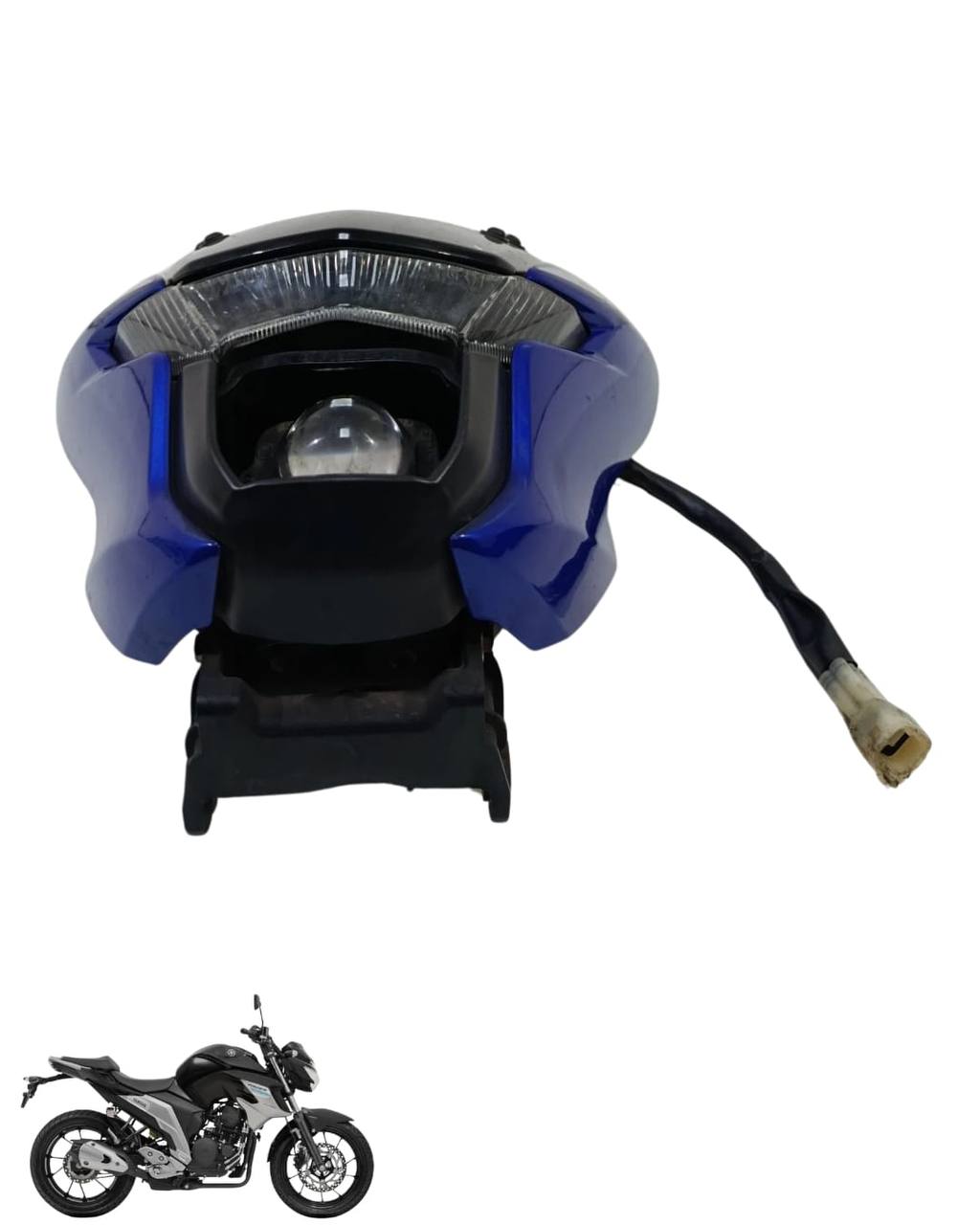 Farol Globo Óptico Yamaha Fazer 250 2018 2024 8968
