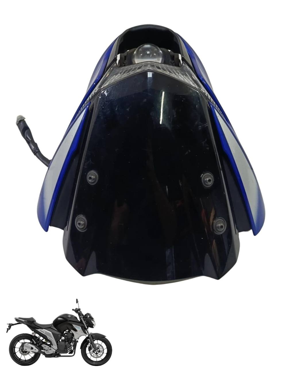 Farol Globo Óptico Yamaha Fazer 250 2018 2024 8968 4