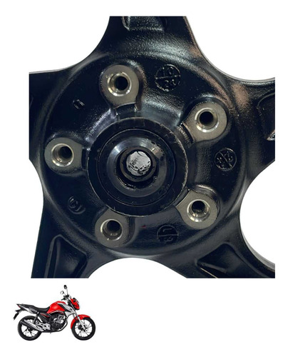 Roda Dianteira Honda Cg 160 Original Preto -4156 8