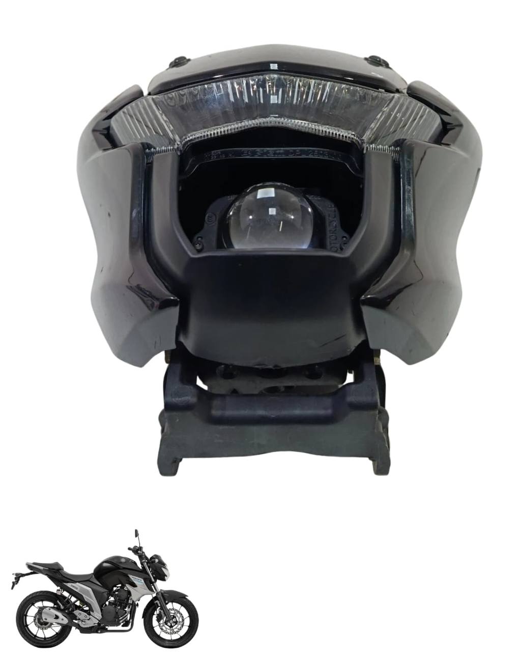 Farol Globo Óptico Yamaha Fazer 250 2018 2024 8969