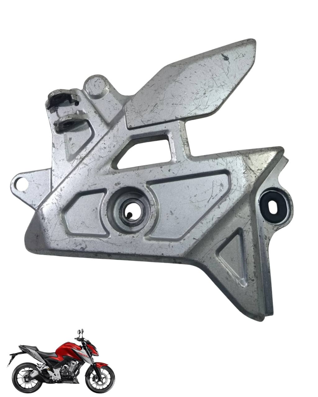 Suporte Pedaleira Bacalhau Cb Twister 300 2025 Direita 9088 4