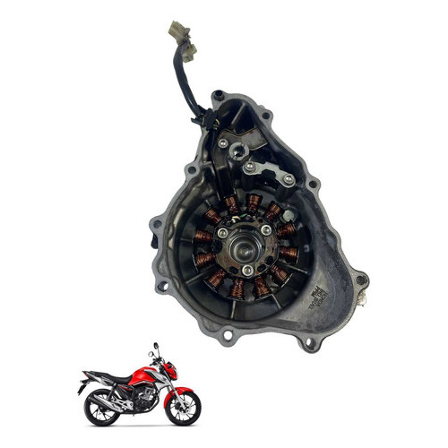 Tampa Estator Honda Cg 160 Fan Titan Cargo Start  -3259 Prata 5
