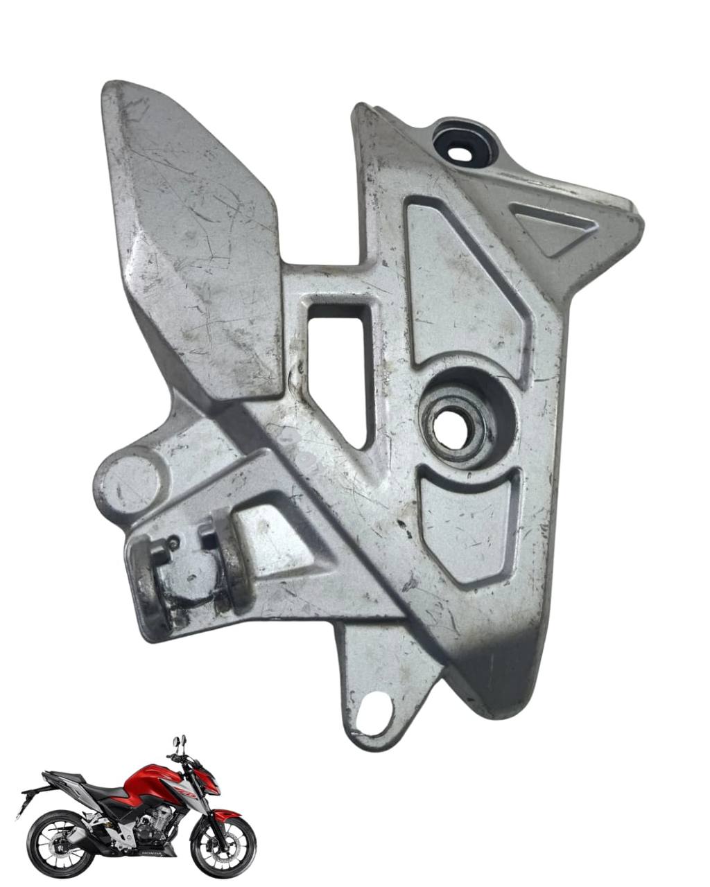 Suporte Pedaleira Bacalhau Cb Twister 300 2025 Direita 9089