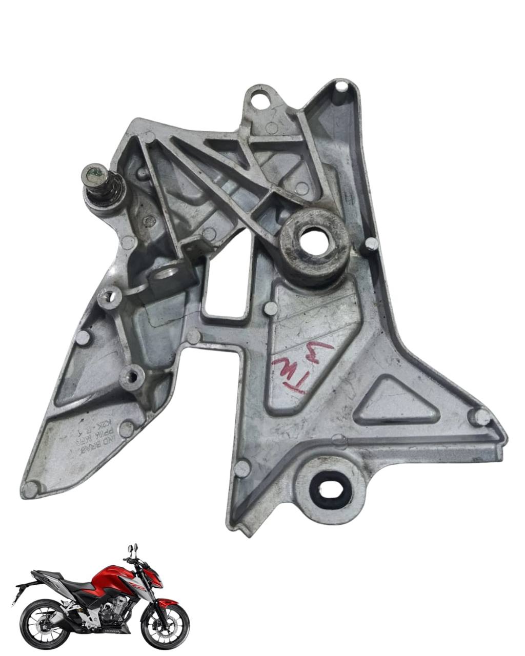 Suporte Pedaleira Bacalhau Cb Twister 300 2025 Direita 9089 2