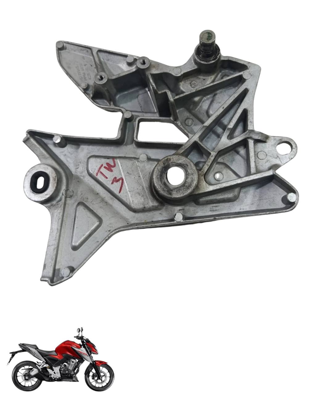Suporte Pedaleira Bacalhau Cb Twister 300 2025 Direita 9089 3
