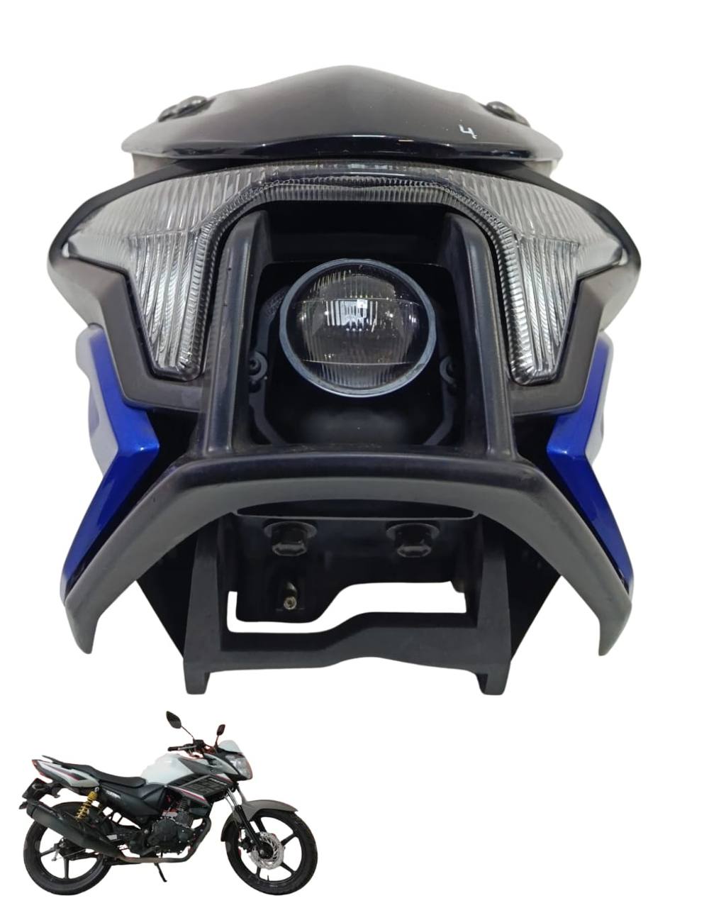 Farol Globo Óptico Yamaha Fazer 250 2018 2024 8971