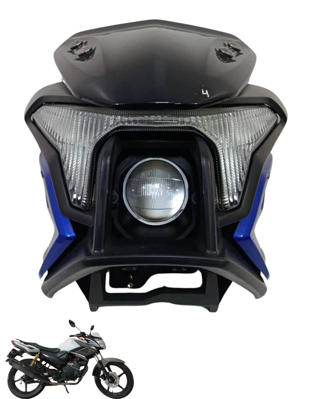 Farol Globo Óptico Yamaha Fazer 250 2018 2024 8971 4