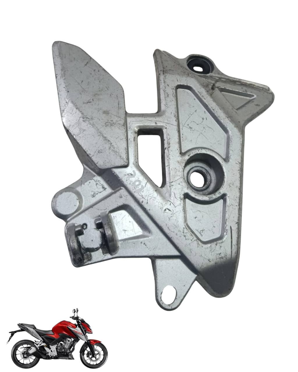 Suporte Pedaleira Bacalhau Cb Twister 300 2025 Direita 9090 3